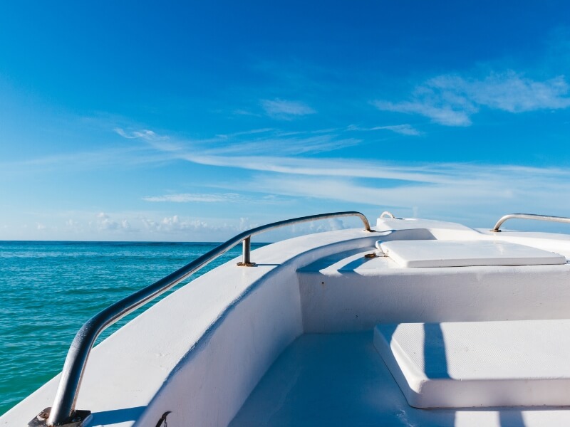 pov while sitting on a boat