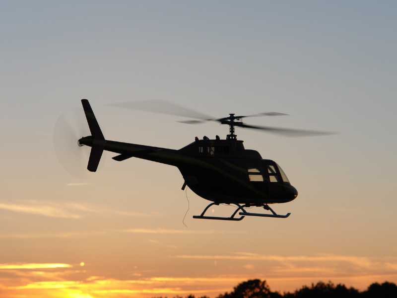 Jetranger at sunrise