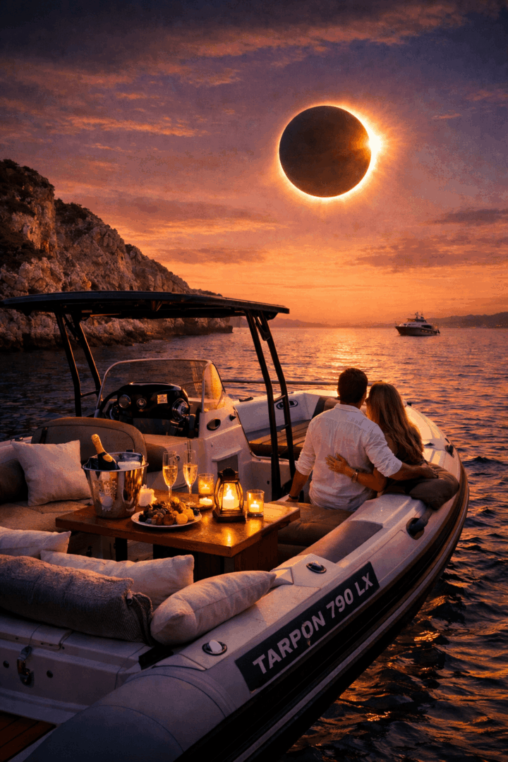 Solar eclipse boat tour